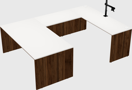 U-shaped desk