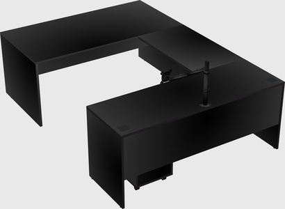 U-shaped desk