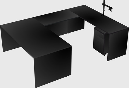 U-shaped desk