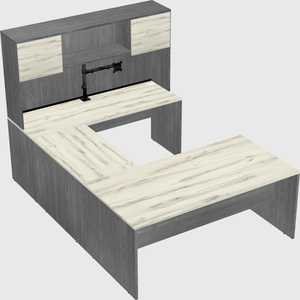 U-shaped desk