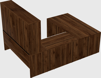 U-shaped desk