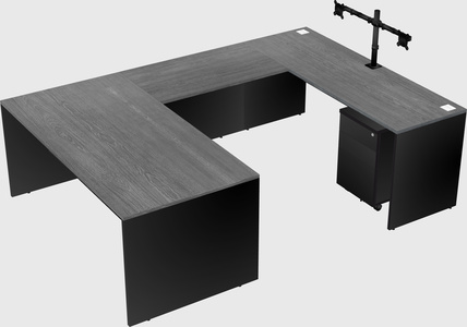 U-shaped desk