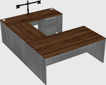 U-shaped desk