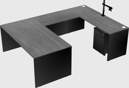 U-shaped desk