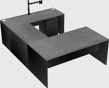 U-shaped desk