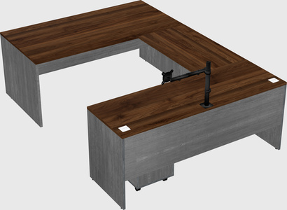 U-shaped desk