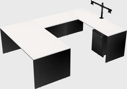 U-shaped desk