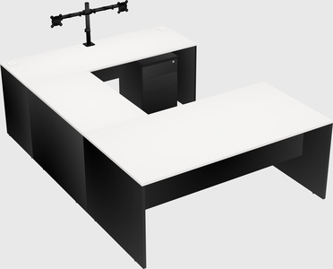 U-shaped desk