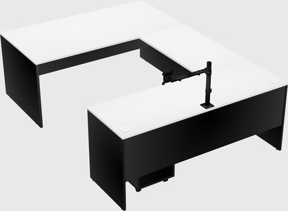 U-shaped desk