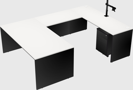U-shaped desk