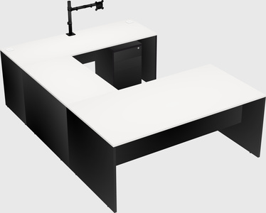 U-shaped desk
