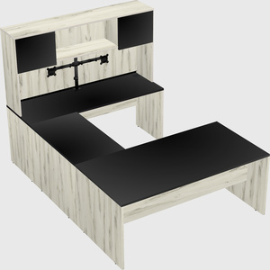 U-shaped desk