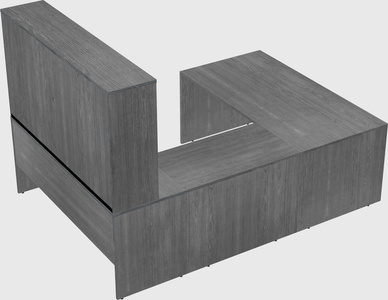 U-shaped desk