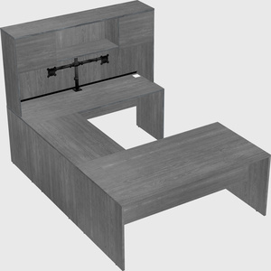 U-shaped desk