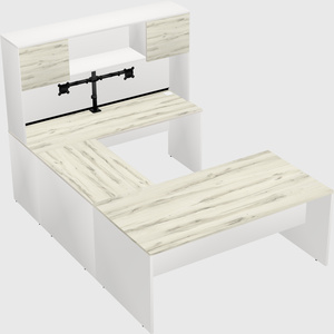 U-shaped desk