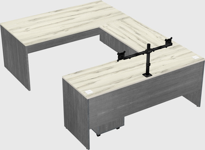 U-shaped desk