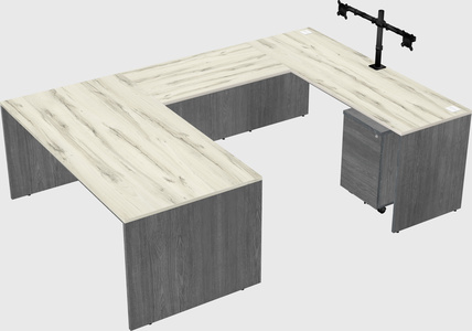U-shaped desk