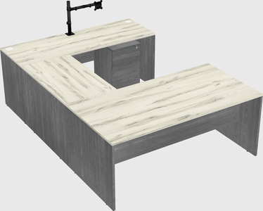 U-shaped desk