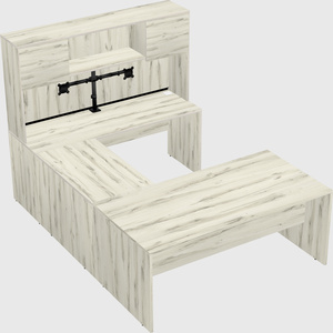 U-shaped desk