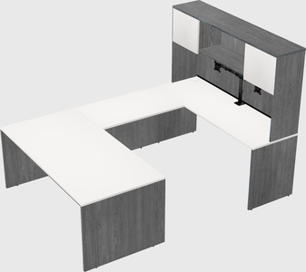 U-shaped desk