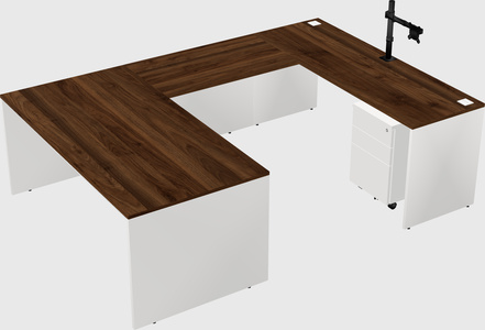 U-shaped desk