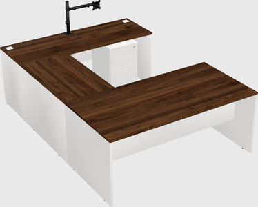 U-shaped desk
