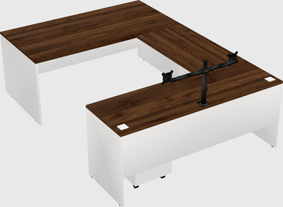 U-shaped desk