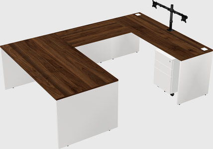 U-shaped desk