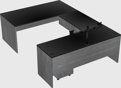 U-shaped desk