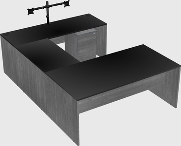 U-shaped desk