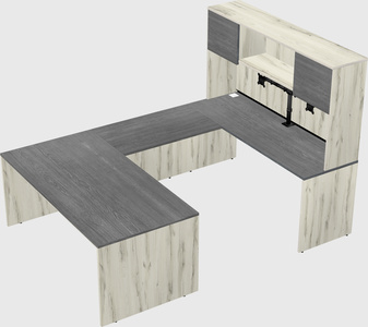 U-shaped desk