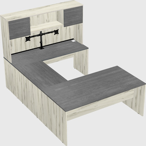 U-shaped desk