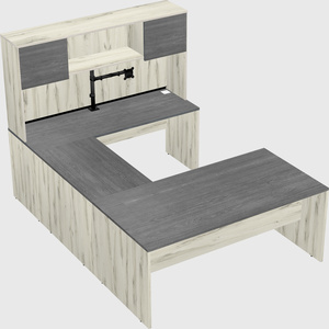 U-shaped desk
