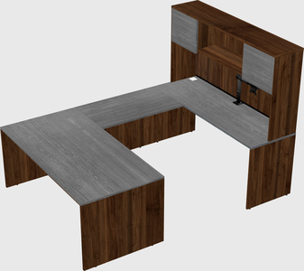 U-shaped desk