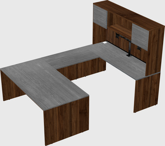 U-shaped desk