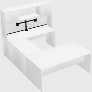 U-shaped desk