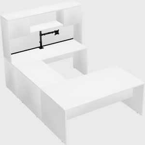 U-shaped desk