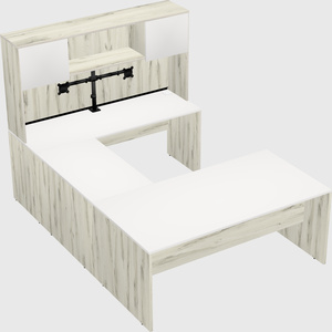 U-shaped desk