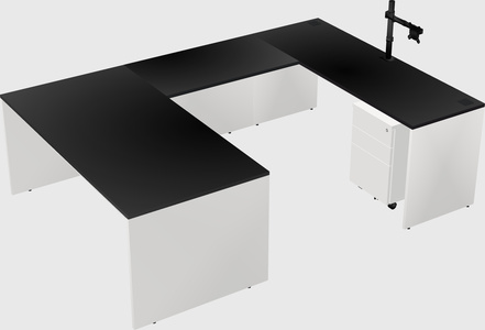 U-shaped desk