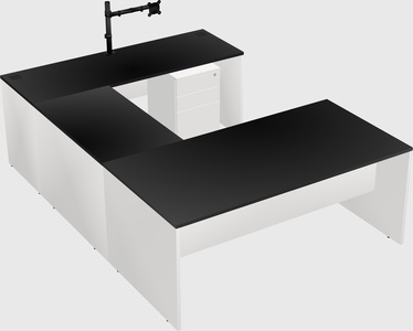 U-shaped desk