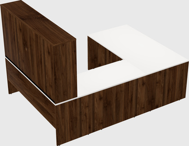 U-shaped desk