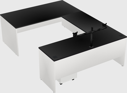 U-shaped desk