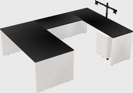 U-shaped desk