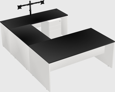 U-shaped desk