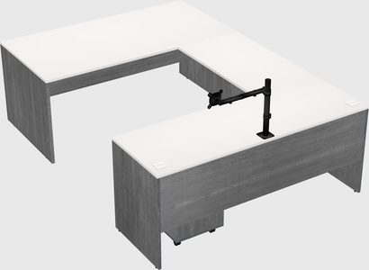 U-shaped desk