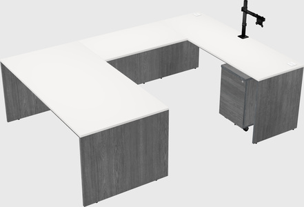 U-shaped desk