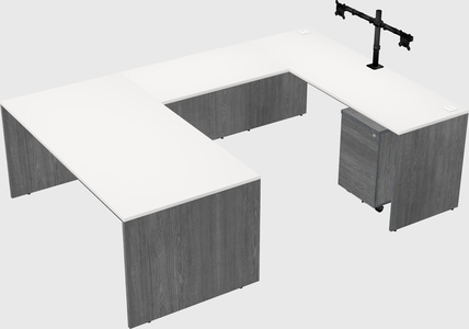 U-shaped desk