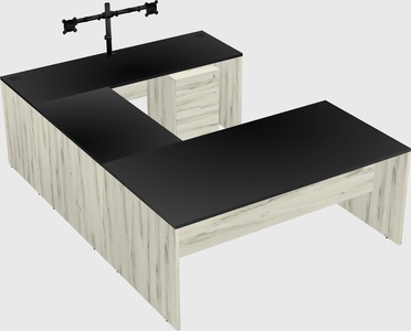 U-shaped desk
