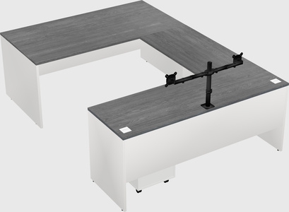 U-shaped desk