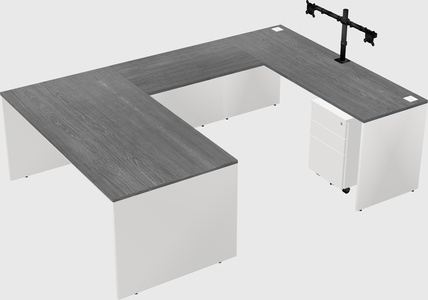 U-shaped desk